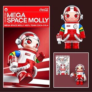 Pop Mart Mega Space Molly 400% Team Coca-Cola